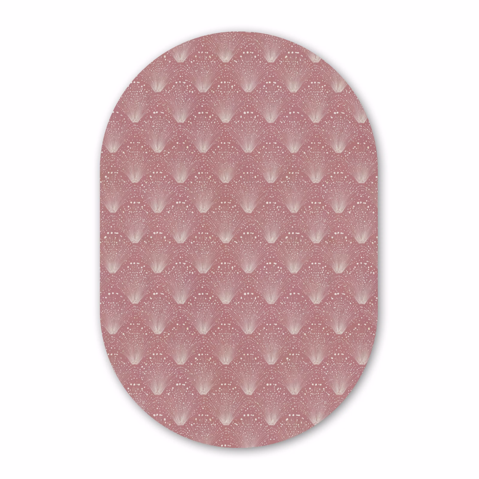 Muurovaal aluminium - Trendy - Patroon - Roze — 1