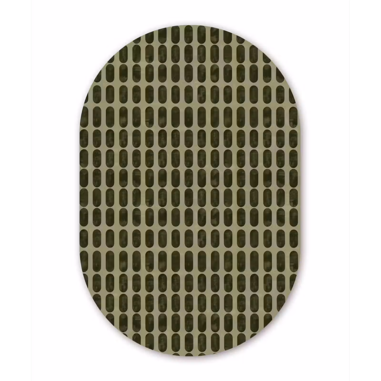 Muurovaal aluminium - Ritmisch - Effect - Groen — 1