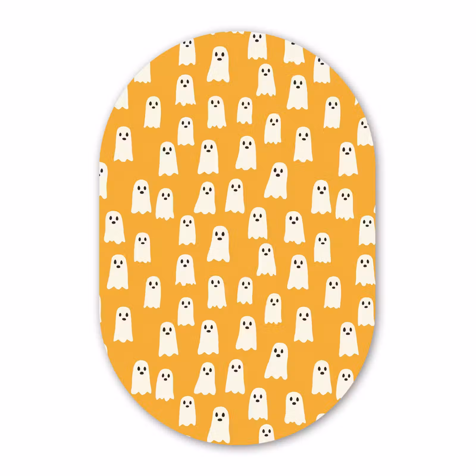Muurovaal aluminium - Halloween - Spookjes - Oker — 1