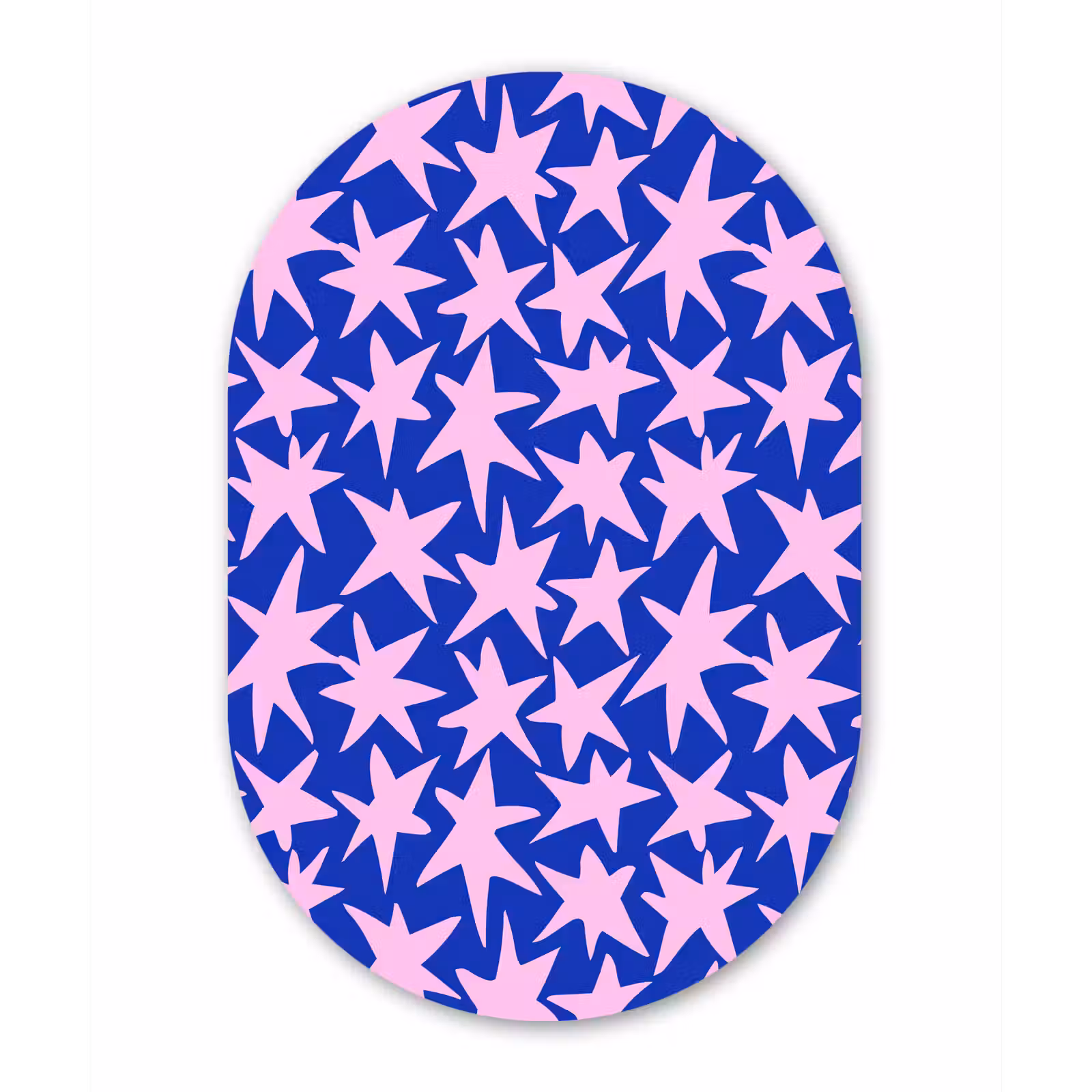 Muurovaal aluminium - Modern - Sterren - Blauw — 1