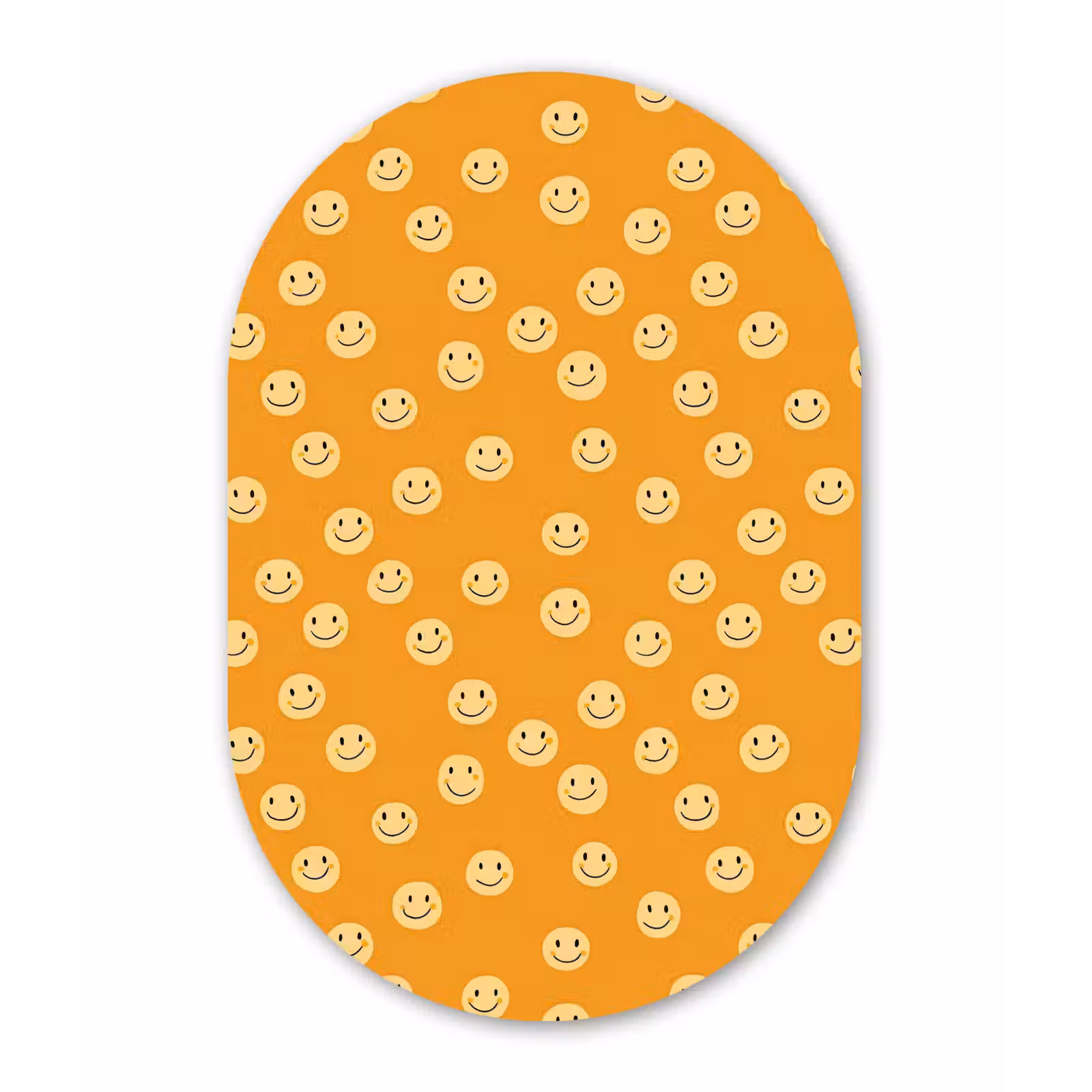 Muurovaal aluminium - Smileys - Retro - Heel — 1