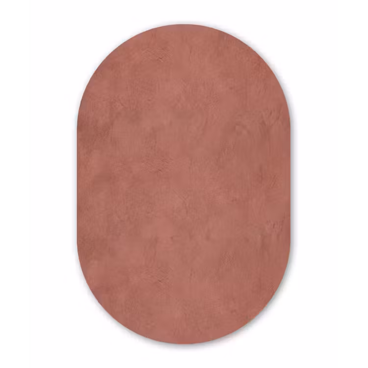 Muurovaal aluminium - Textuur - Roodbruin - Grof - Modern — 1