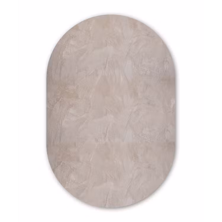 Muurovaal aluminium - Textuur - Wand - Modern - Beige - Abstract — 1