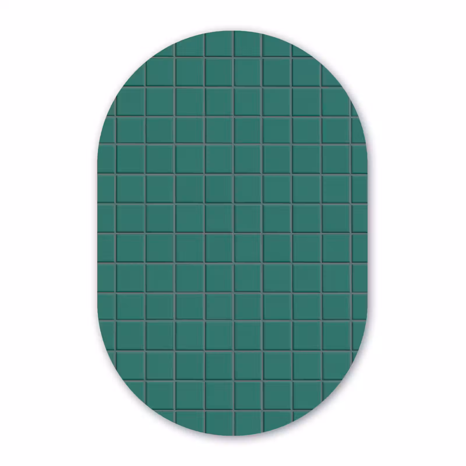 Muurovaal aluminium - Patroon - Patroon - Smaragd — 1