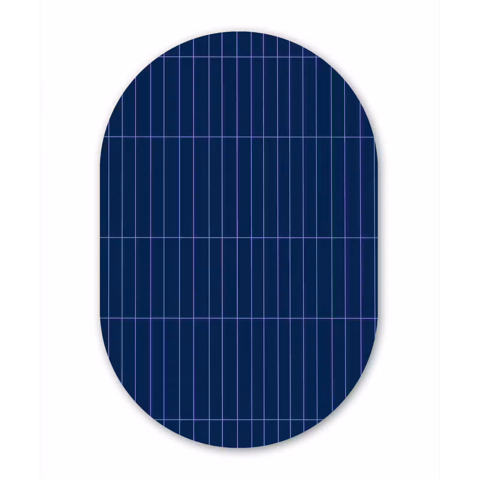Muurovaal aluminium - Tegels - Langwerpig - Blauw — 1