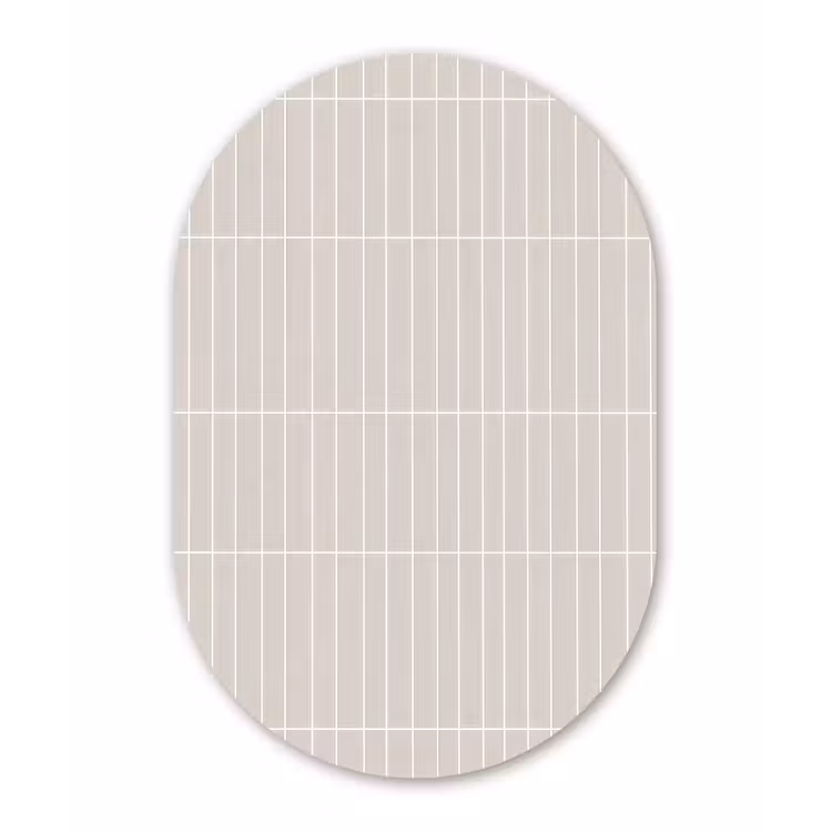 Muurovaal aluminium - Patroon - Tegels - Zand — 1