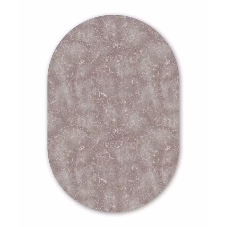 Muurovaal aluminium - Marmer - Patroon - Mauve — 1