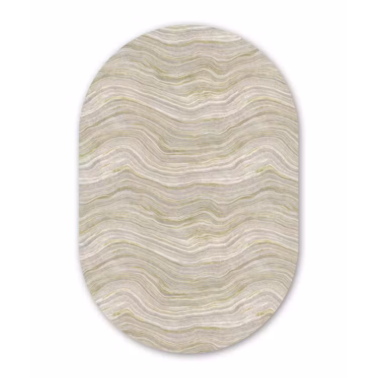 Muurovaal aluminium - Patroon - Sereen - Groen — 1