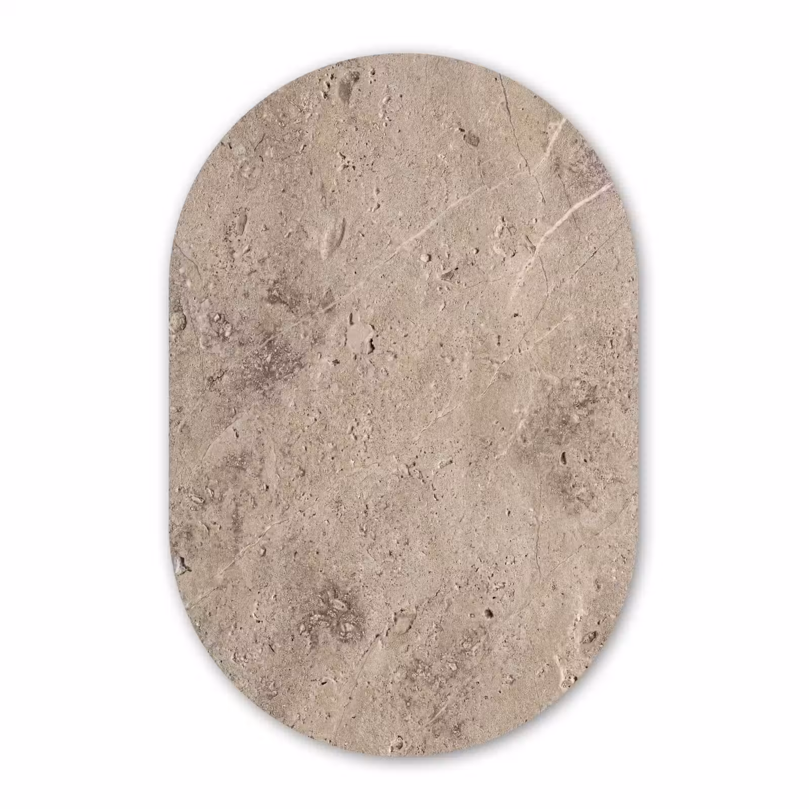 Muurovaal aluminium - Textuur - Steen - Patroon - Rustiek - Beige — 1