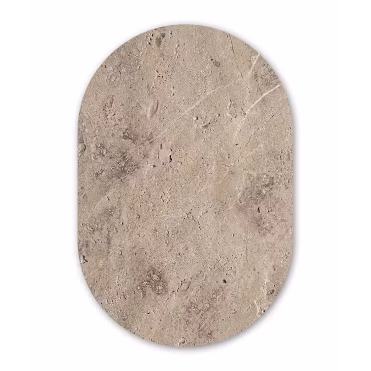 Muurovaal aluminium - Textuur - Steen - Patroon - Rustiek - Beige — 1