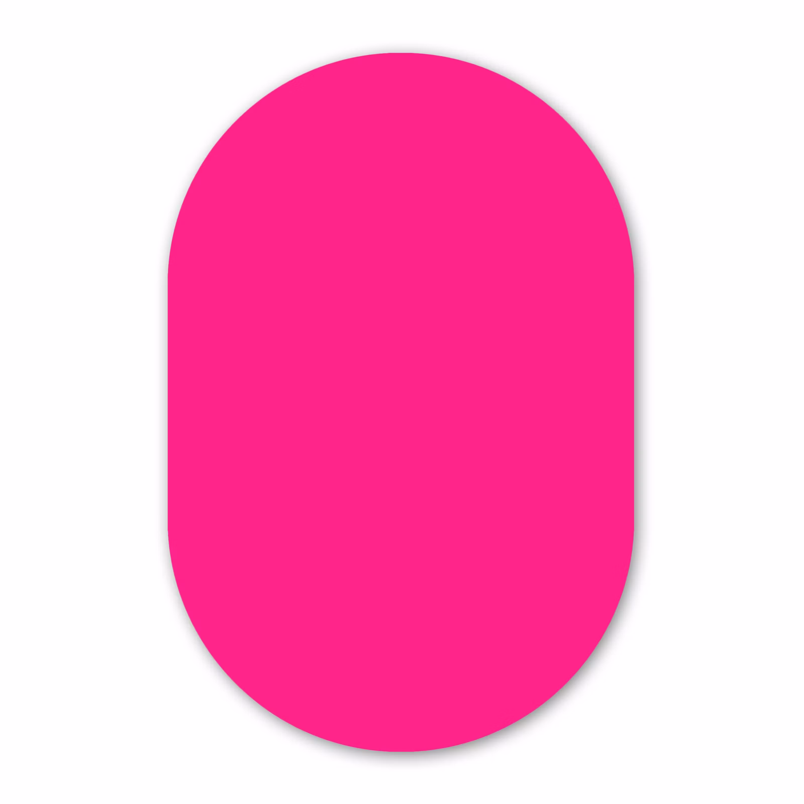 Muurovaal aluminium - Hot - Fuchsia - Roze — 1