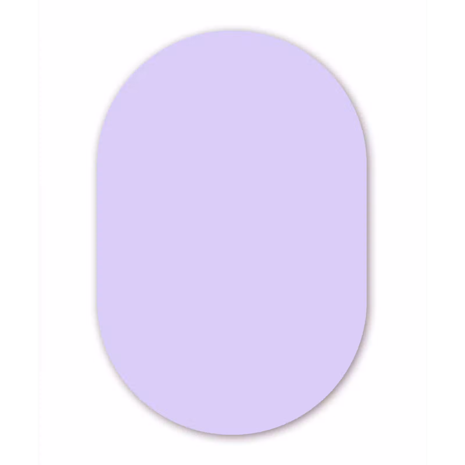 Muurovaal aluminium - Light - Orchid - Paars — 1