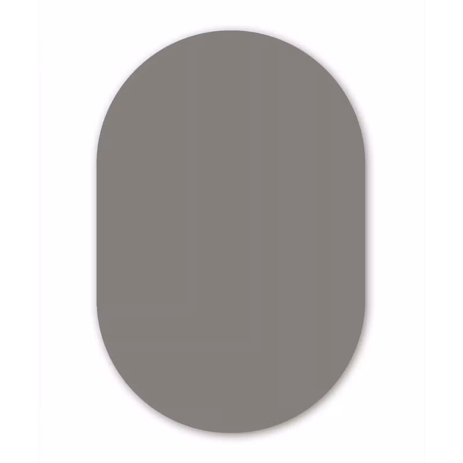 Muurovaal aluminium - Mineral - Grey - Grijs — 1