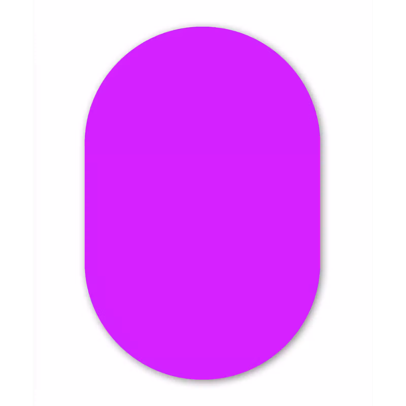 Muurovaal aluminium - Neon - Orchid - Paars — 1
