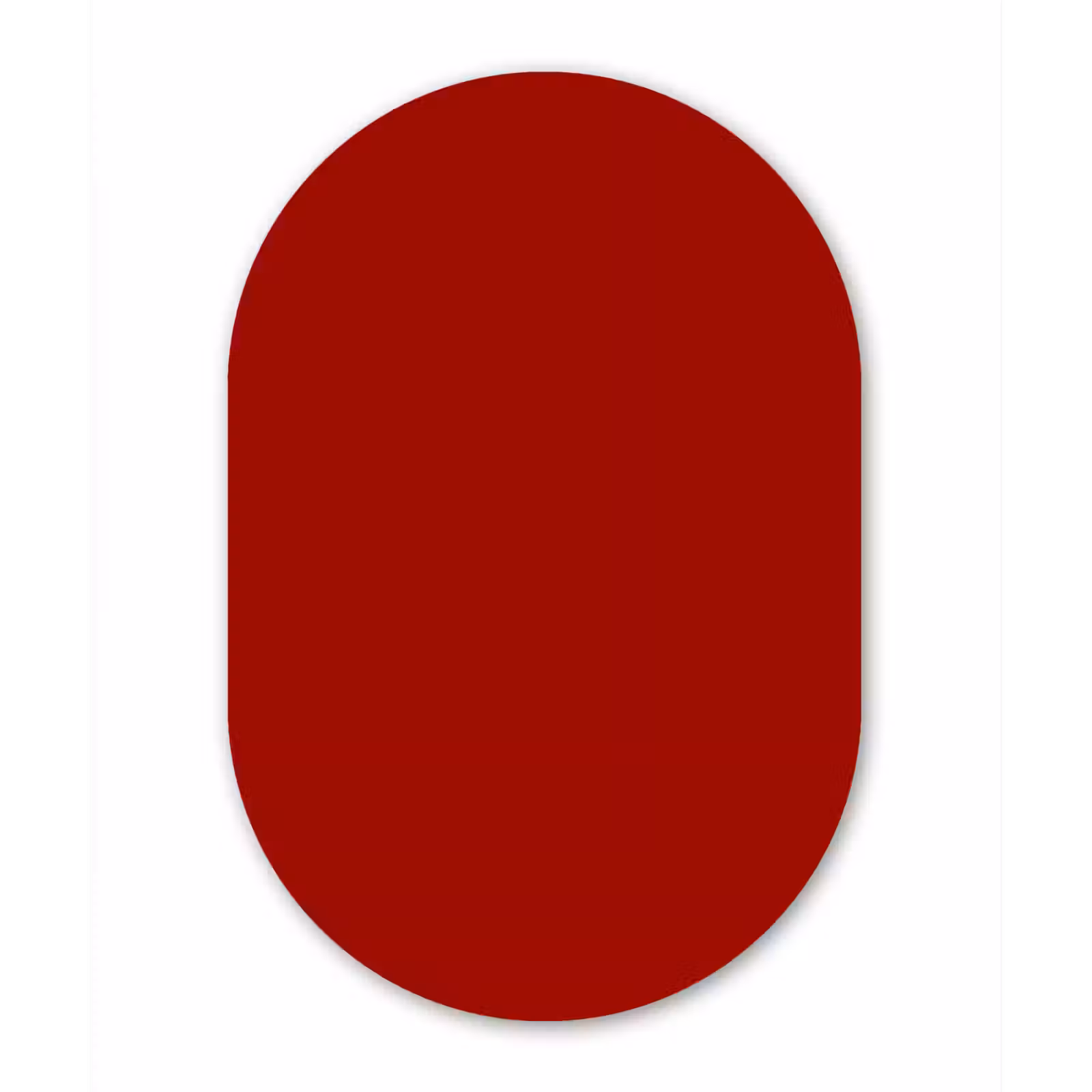 Muurovaal aluminium - Oxblood - Maroon - Rood — 1