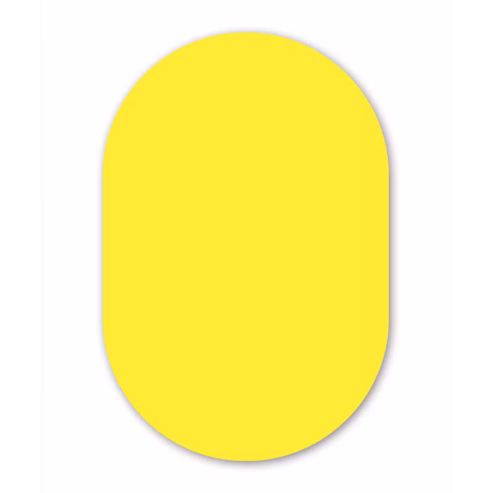 Muurovaal aluminium - Soft - Custard - Geel — 1