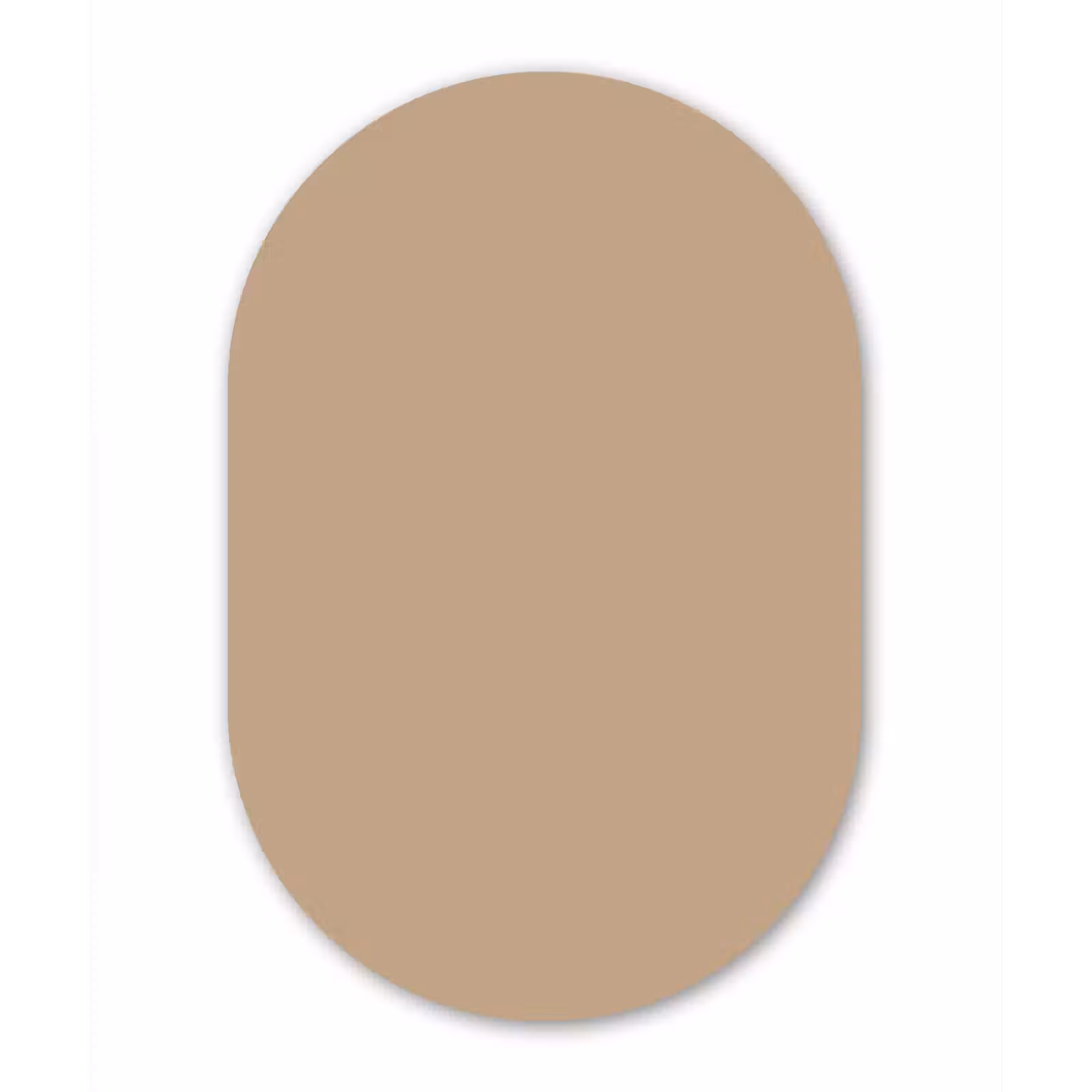 Muurovaal aluminium - Soft - Taupe - Bruin — 1
