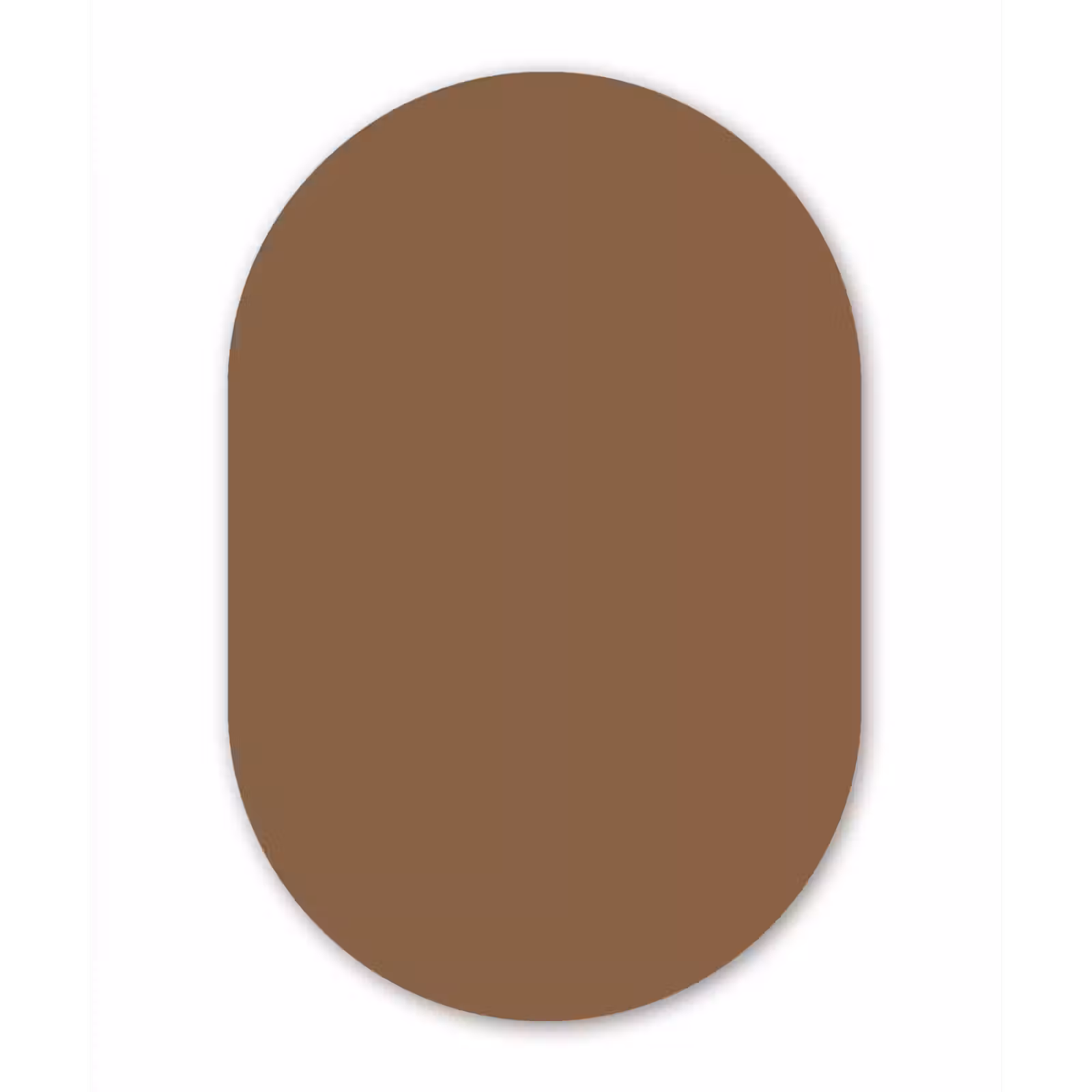 Muurovaal aluminium - Soft - Walnut - Bruin — 1