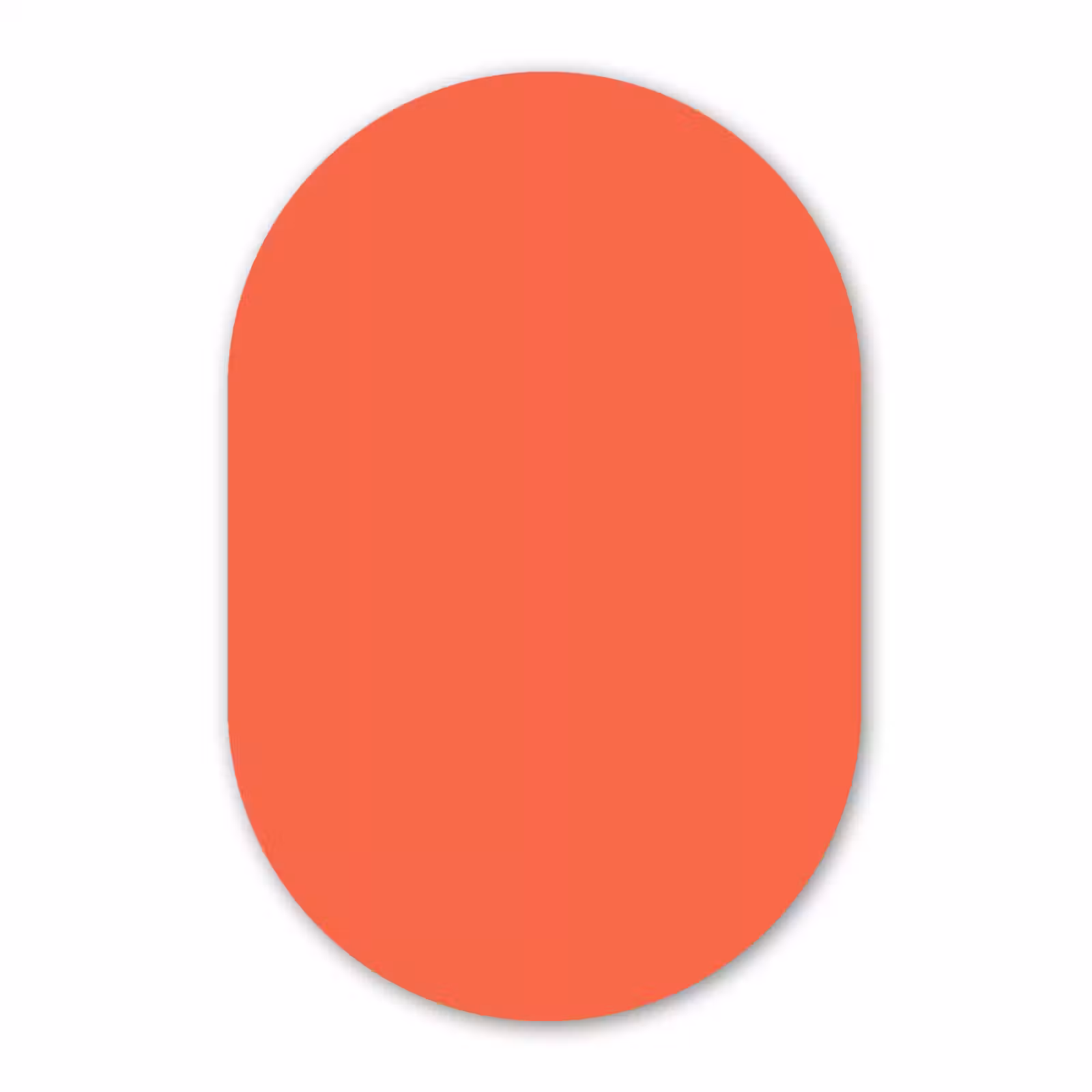 Muurovaal aluminium - Sunset - Salmon - Oranje — 1