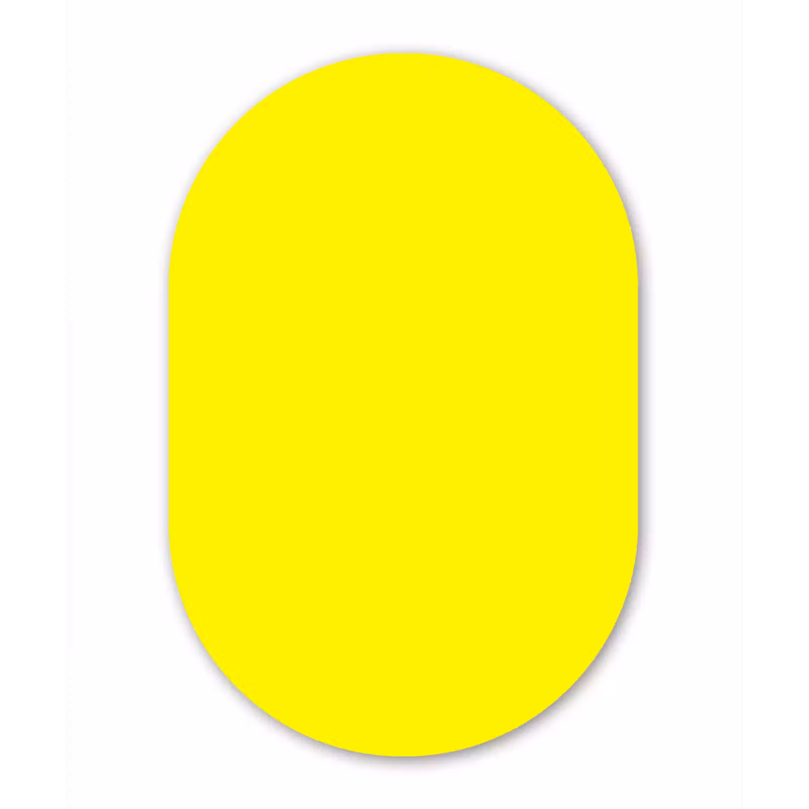 Muurovaal aluminium - Sunshine - Glow - Geel — 1