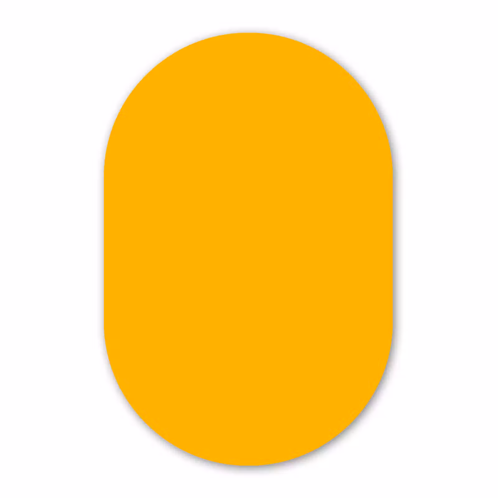 Muurovaal aluminium - Vivid - Amber - Geel — 1