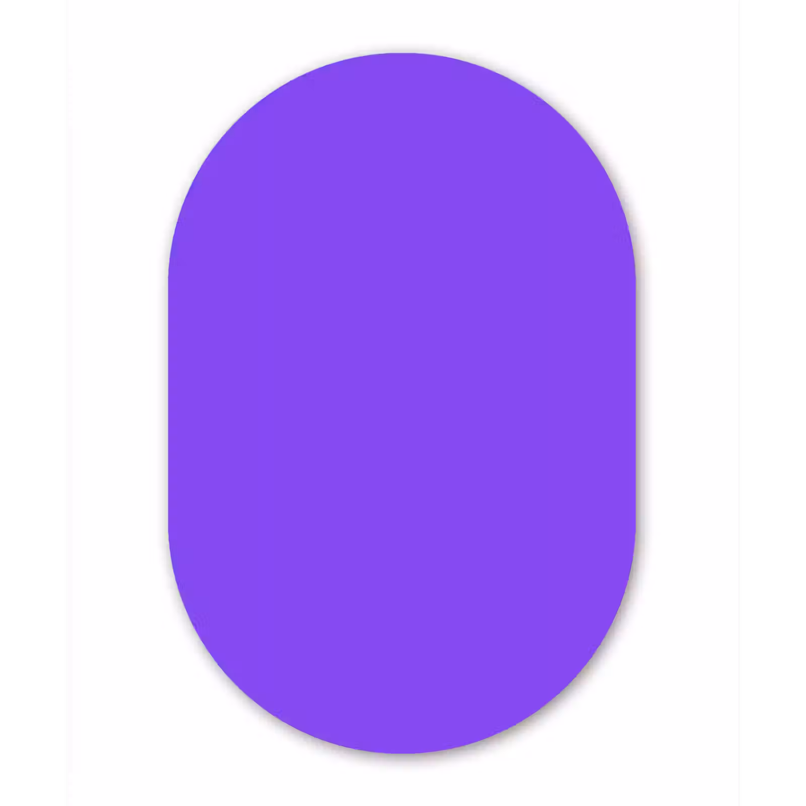 Muurovaal aluminium - Vivid - Violet - Paars — 1