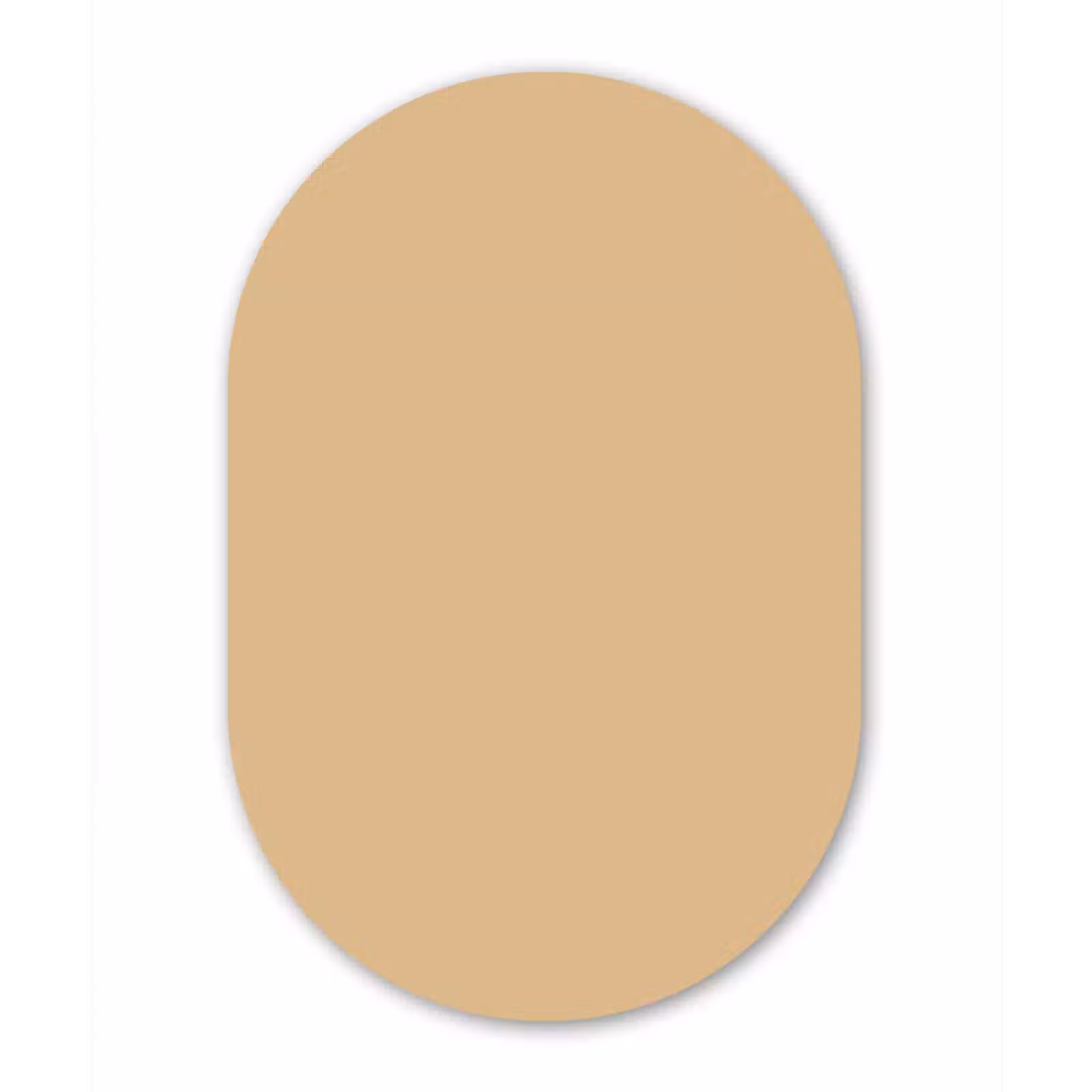 Muurovaal aluminium - Warm - Sand - Nude — 1