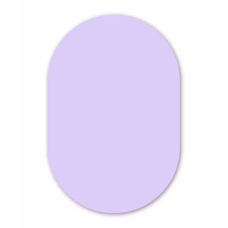 Muurovaal aluminium - Light - Orchid - Paars — 1