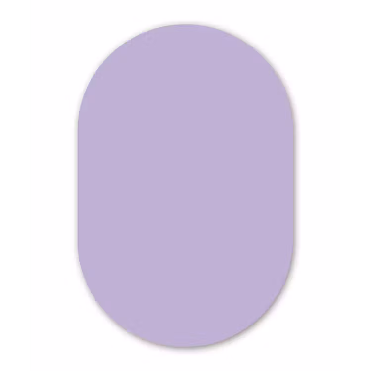 Muurovaal aluminium - Pastel - Lilac - Paars — 1