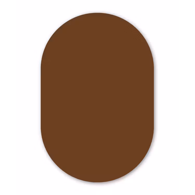Muurovaal aluminium - Rich - Espresso - Bruin — 1