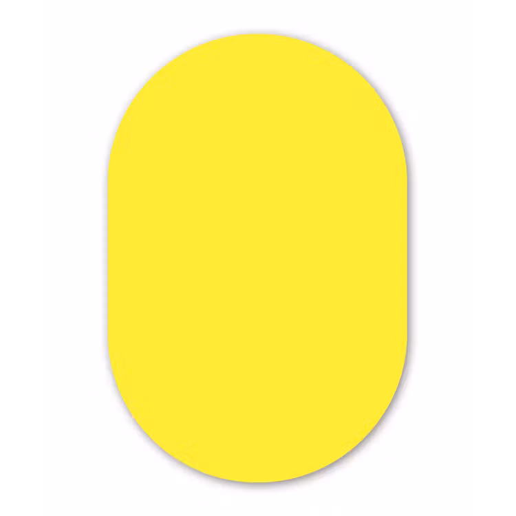 Muurovaal aluminium - Soft - Custard - Geel — 1