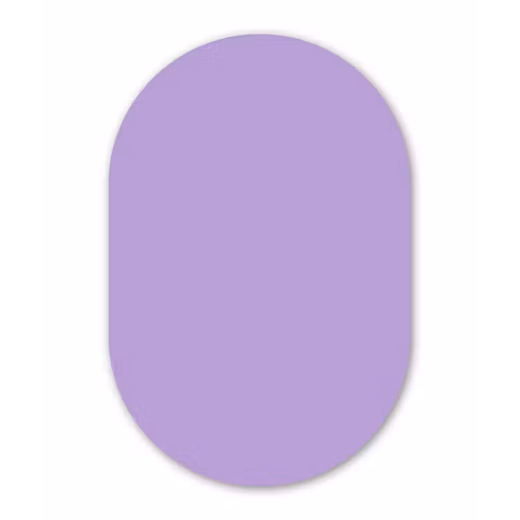 Muurovaal aluminium - Soft - Lavender - Paars — 1