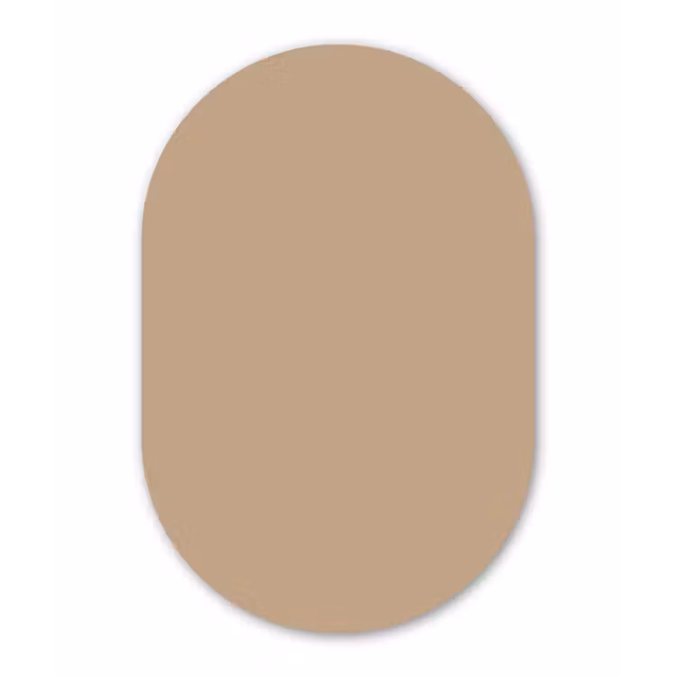 Muurovaal aluminium - Soft - Taupe - Bruin — 1