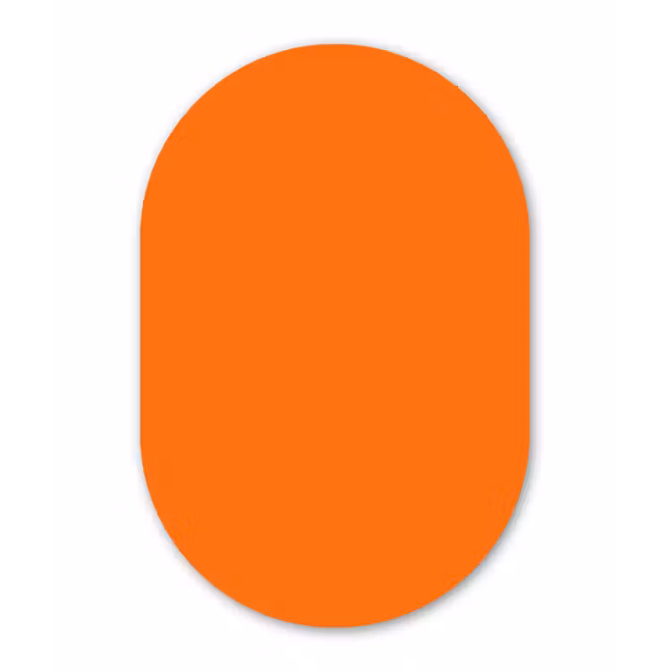 Muurovaal aluminium - Spiced - Pumpkin - Oranje — 1