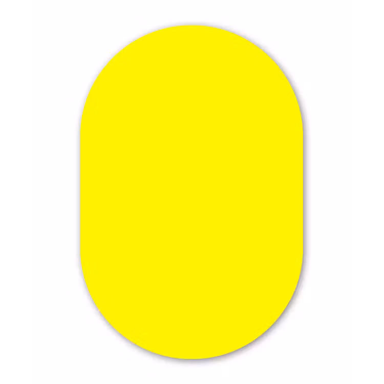 Muurovaal aluminium - Sunshine - Glow - Geel — 1