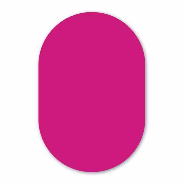 Muurovaal aluminium - Velvet - Magenta - Roze — 1