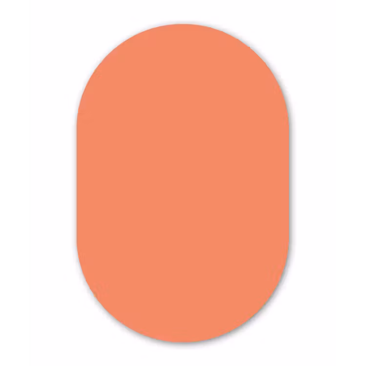 Muurovaal aluminium - Warm - Clay - Terracotta — 1