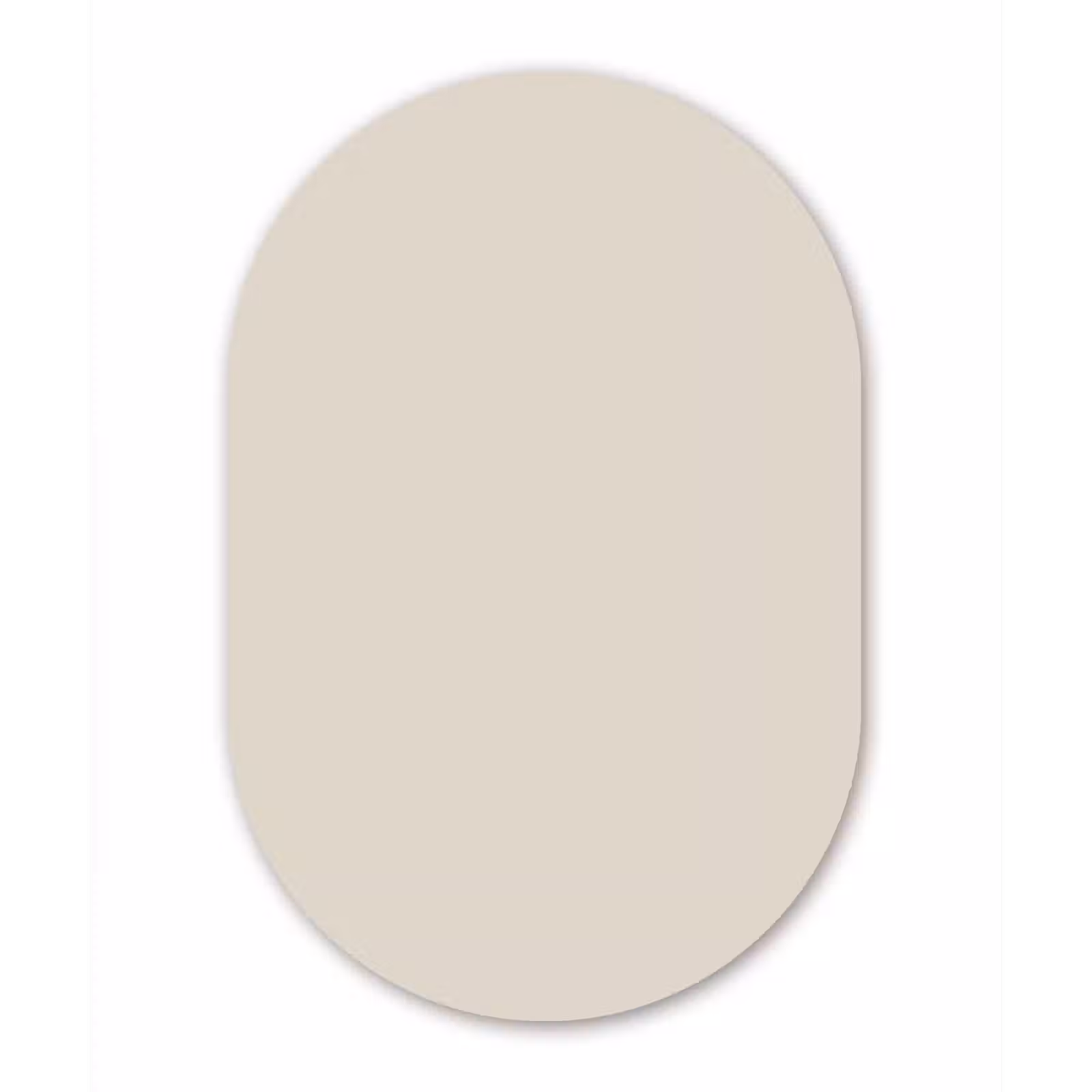 Muurovaal aluminium - Fresh - Linen - Nude — 1