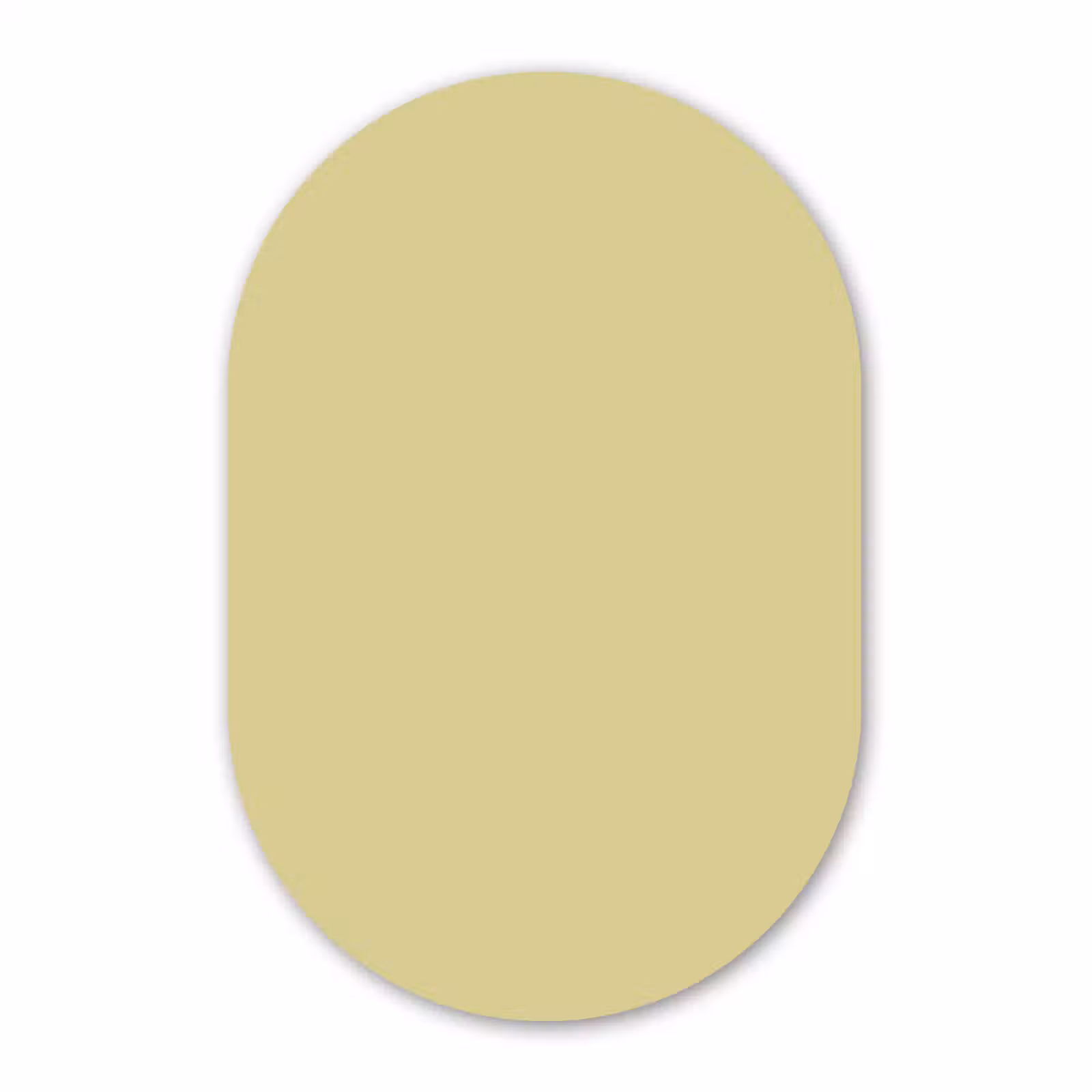 Muurovaal aluminium - Golden - Clover - Geel — 1