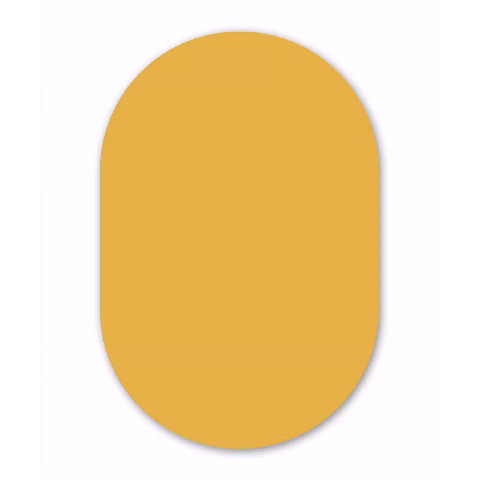 Muurovaal aluminium - Joyful - Mustard - Geel — 1