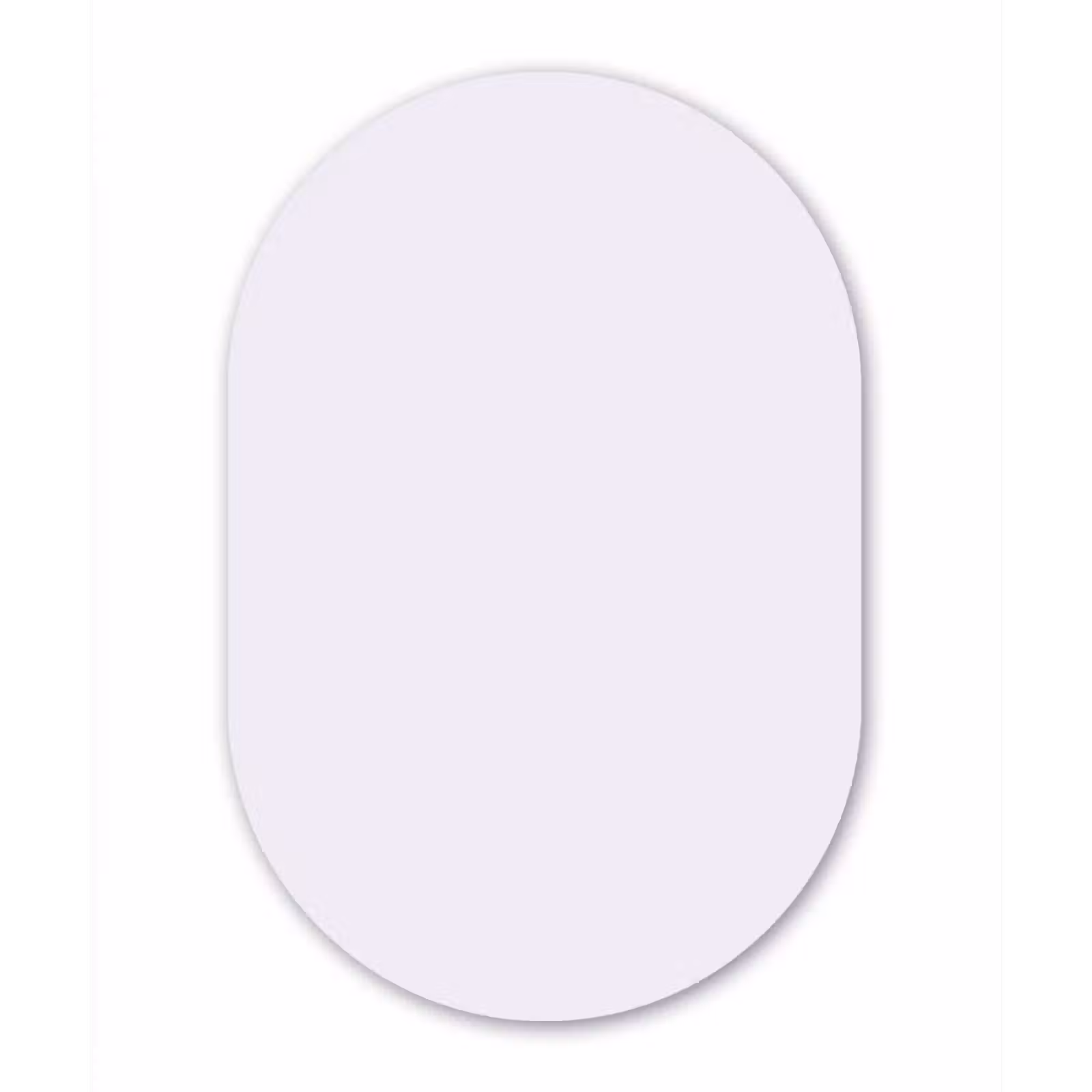 Muurovaal aluminium - Lilac - Luxe - Paars — 1