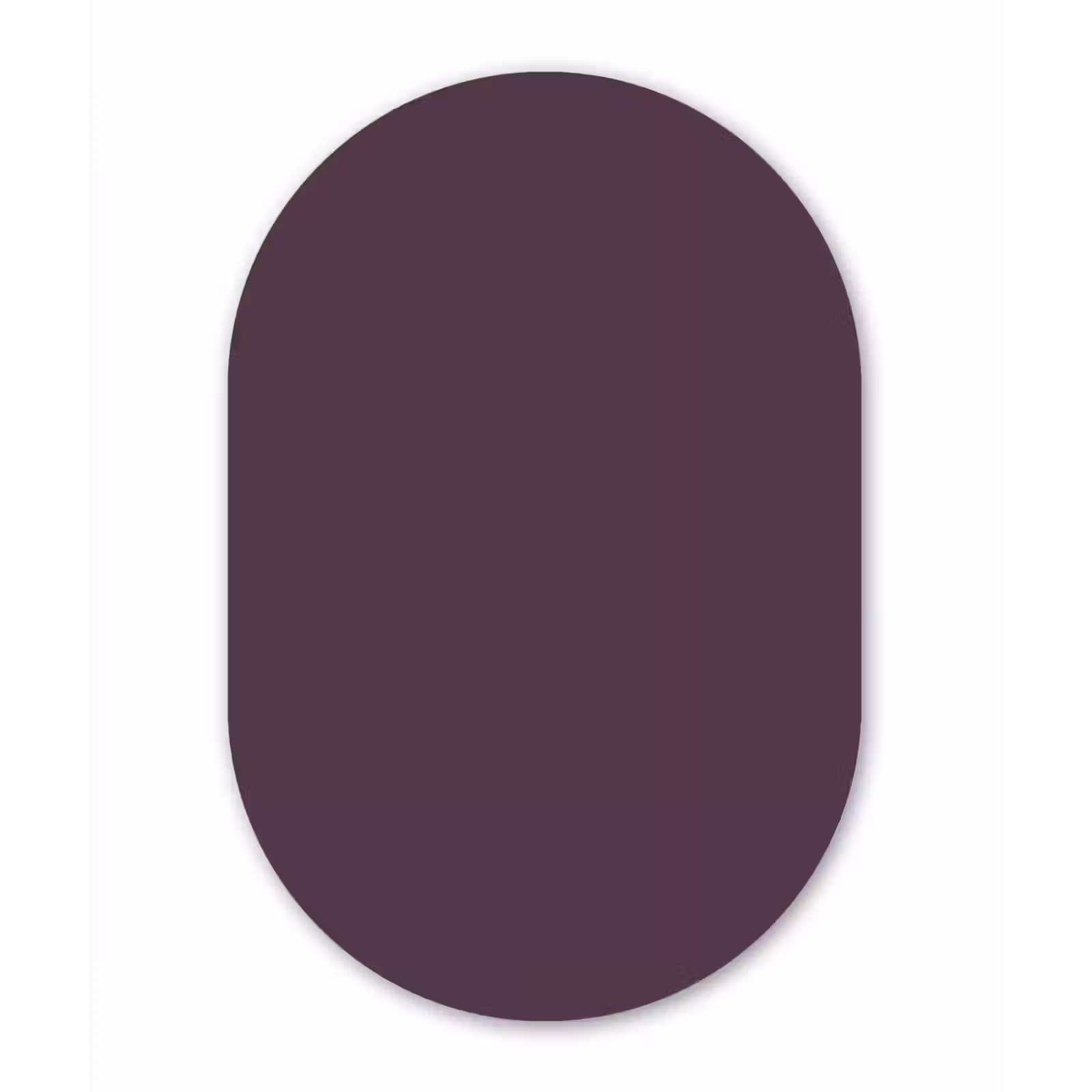 Muurovaal aluminium - Midnight - Plum - Paars — 1