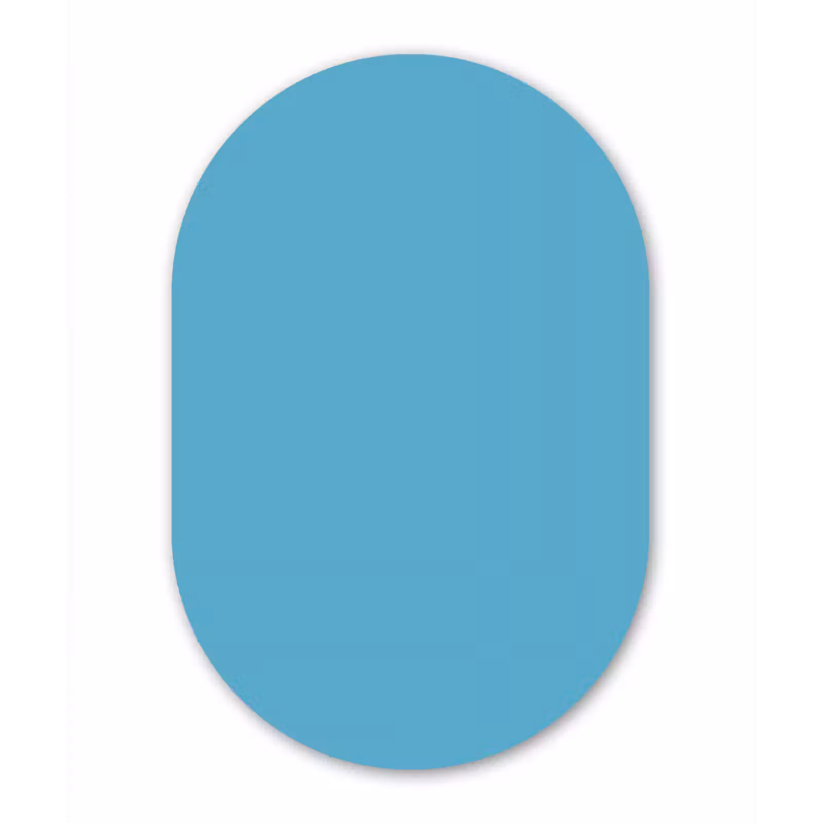 Muurovaal aluminium - Ocean - Teal - Blauw — 1