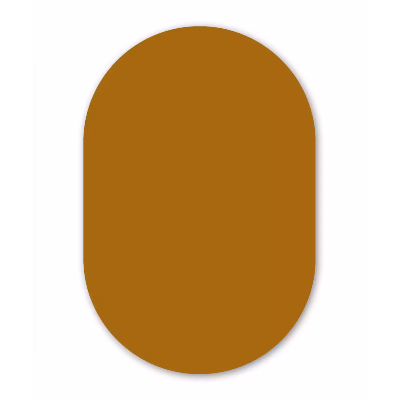 Muurovaal aluminium - Ocre - Gold - Geel — 1