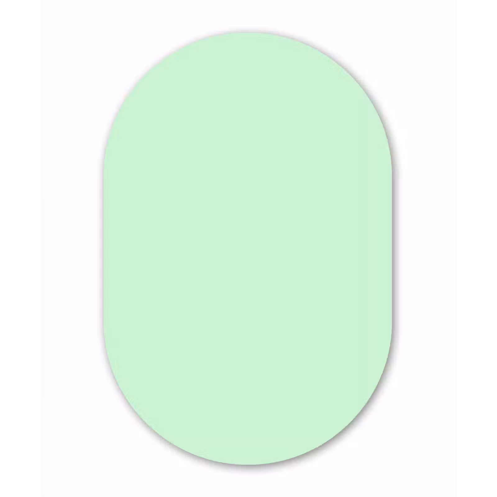 Muurovaal aluminium - Pale - Mint - Groen — 1
