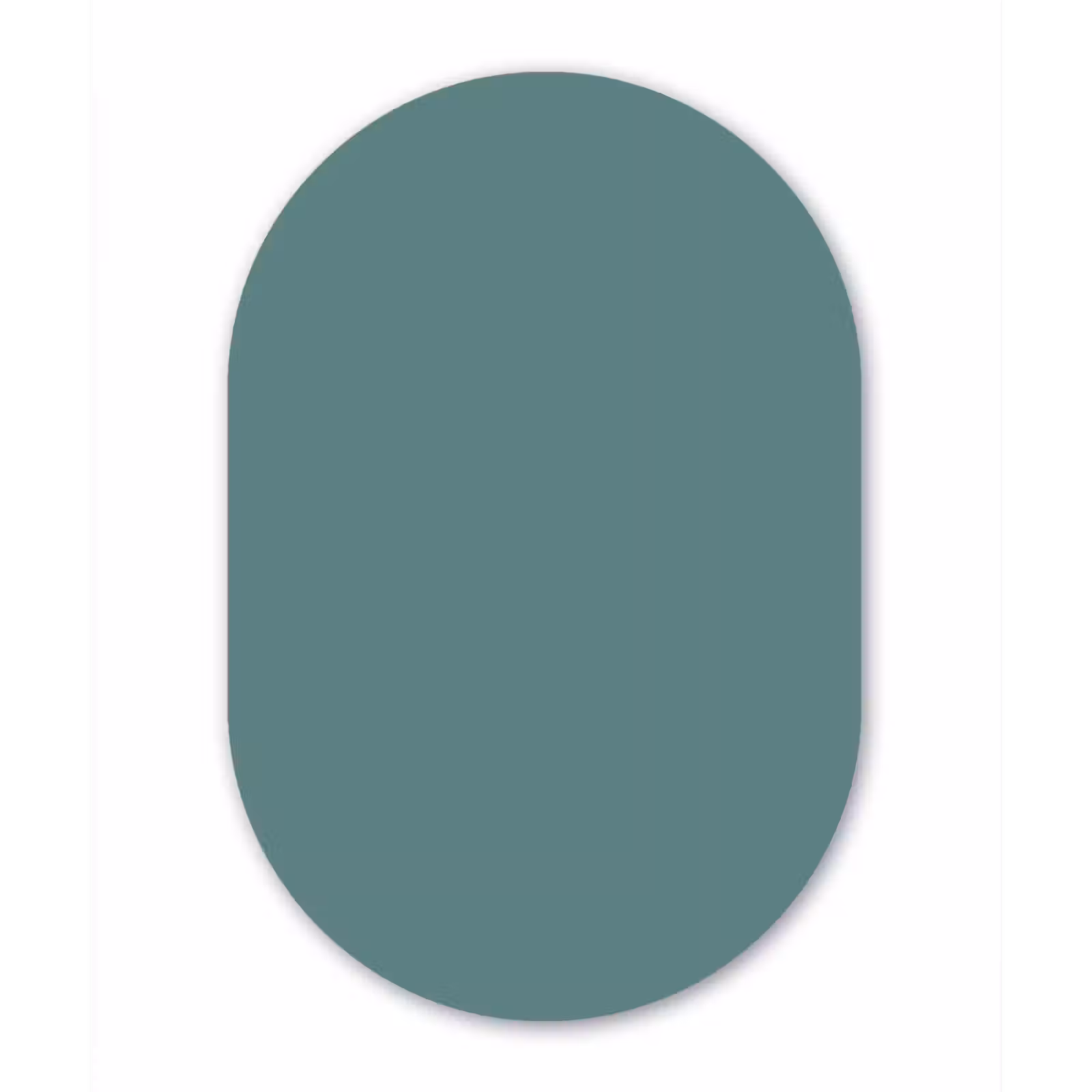 Muurovaal aluminium - Serene - Teal - Blauw — 1