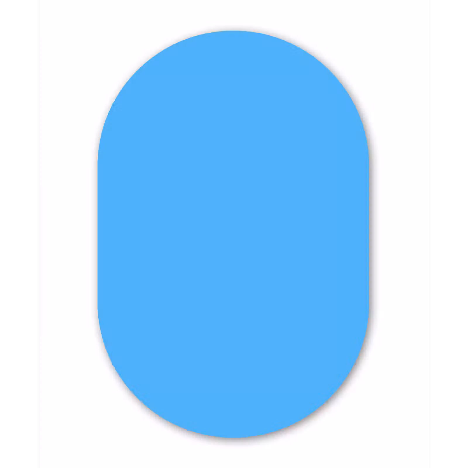 Muurovaal aluminium - Sky - Blue - Blauw — 1