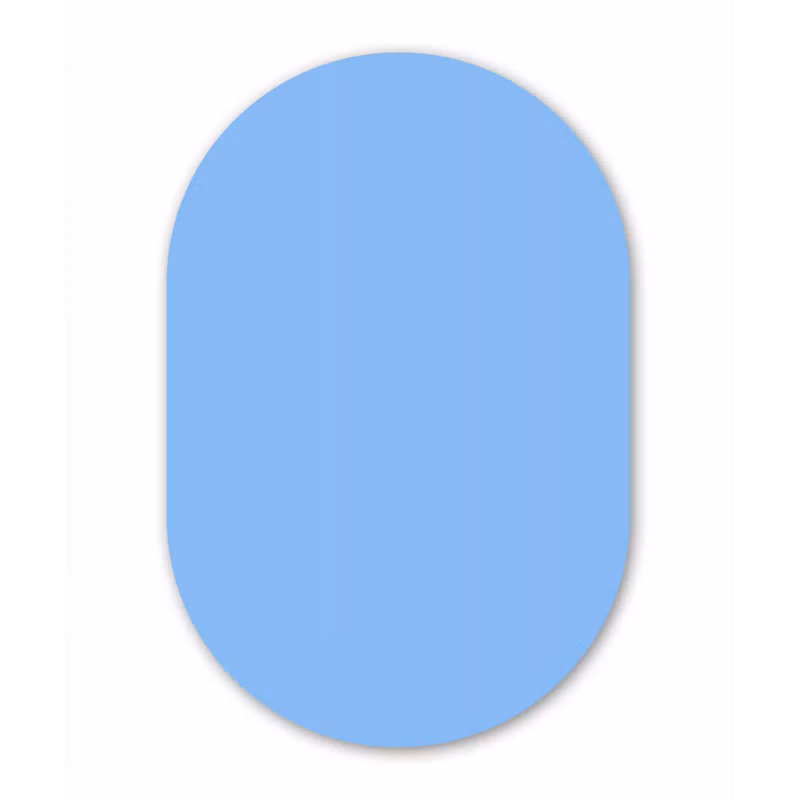 Muurovaal aluminium - Sky - Glow - Blauw — 1