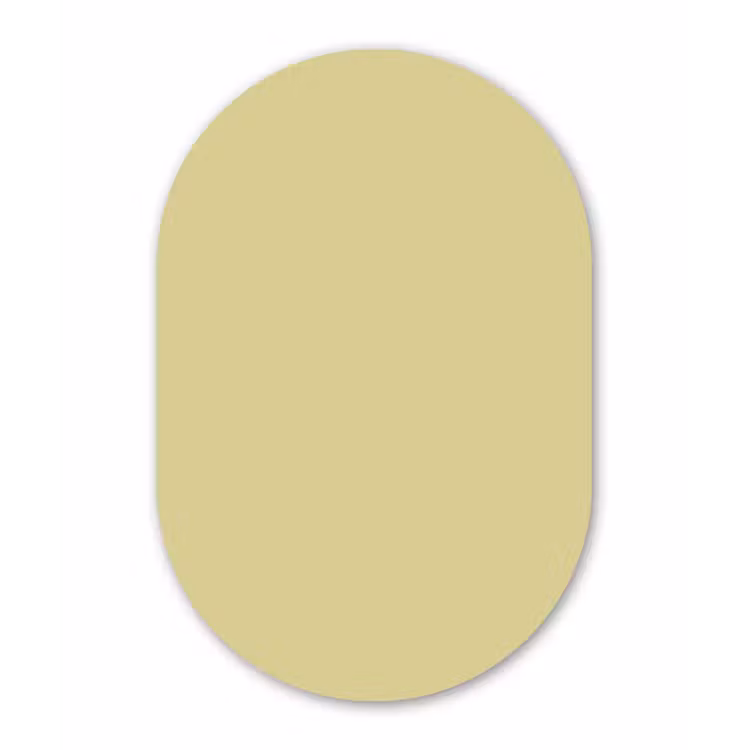 Muurovaal aluminium - Golden - Clover - Geel — 1