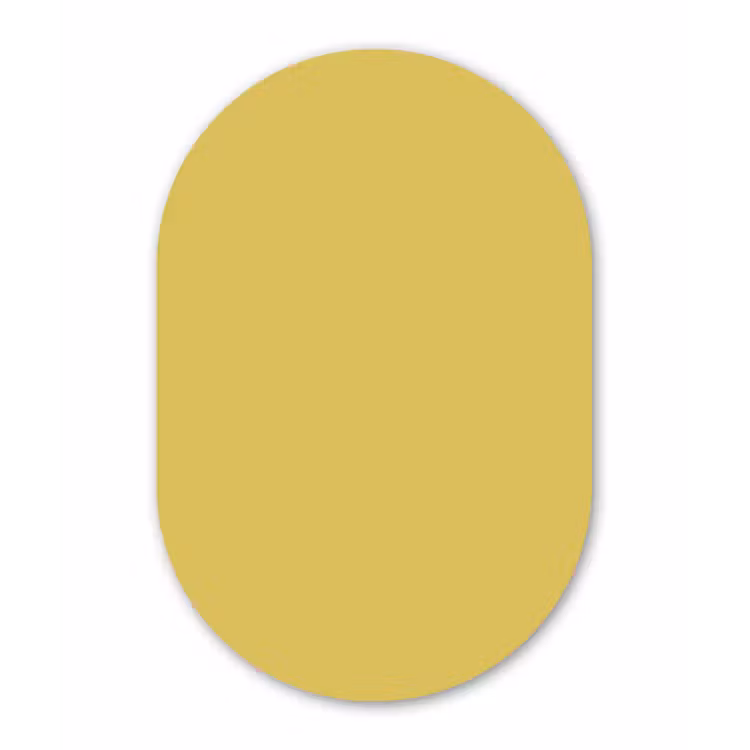 Muurovaal aluminium - Golden - Victory - Geel — 1